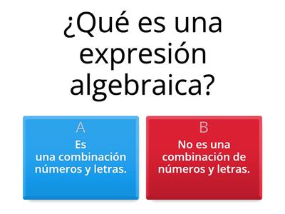 EXPRESIONES ALGEBRAICAS 