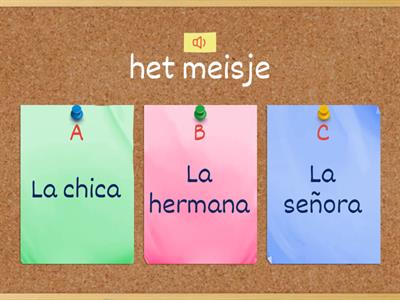 Vocabulario 1 Nederlands -Spaans