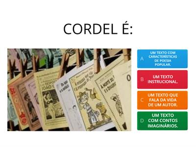 LITERATURA DE  CORDEL