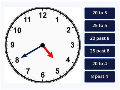 Telling the Time (5 minute intervals)