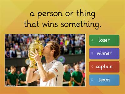 Vocabulary in Sport and Competitions