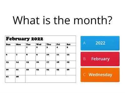 Calendar Review: February 2022