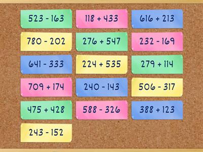 Schriftliche Addition und Subtraktion