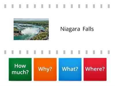 Wh Questions- Niagara waterfalls 