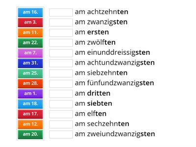 An welchem Tag im Monat Mai?