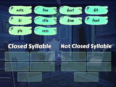 Closed Syllable vs Not Closed Syllable #1