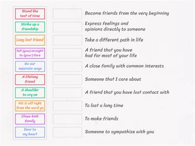 C1 -  Friends and Family Vocabulary pt.1