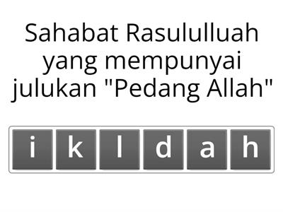 Tebak Kata Sejarah Islam