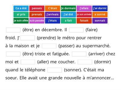 Passé composé ou imparfait ?