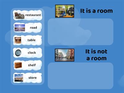 "Комната" и "Не комната"  ('It is a room' and 'It is not a room')