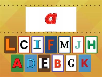 Match capitals with small letters (A-M)