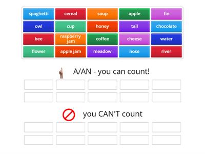 Countable/ uncountable