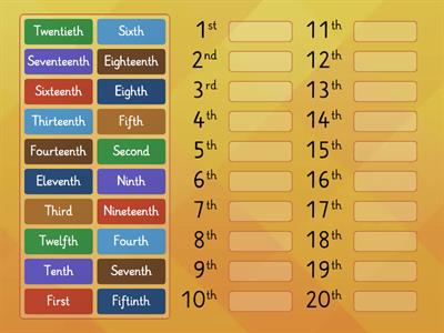 Ordinal Numbers