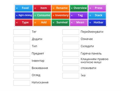 Minecraft Food Overview Vocabulary for ex. https://wordwall.net/uk/resource/78924752