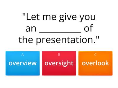 Presentations