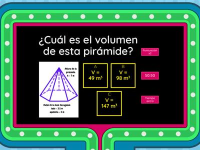 Cálculo del volumen de cualquier pirámide