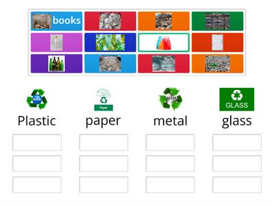 Sorting materials  for recycling