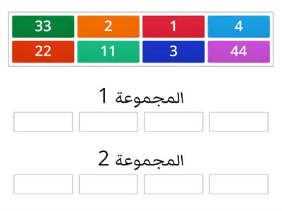 نموذج 4 - تصنيف المجموعات 