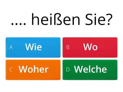 Fragewörter. Lektion 2. Schritte international neu A1.1