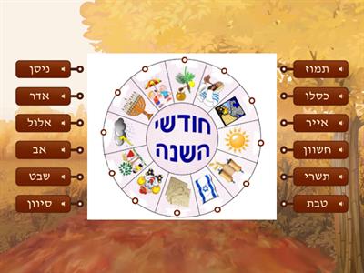 הלוח העברי: חודשי השנה