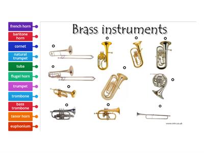 4th grade music - brass instruments