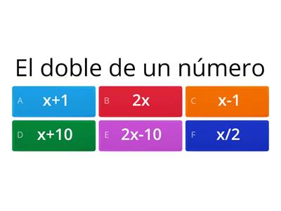 Lenguaje Algebraico  