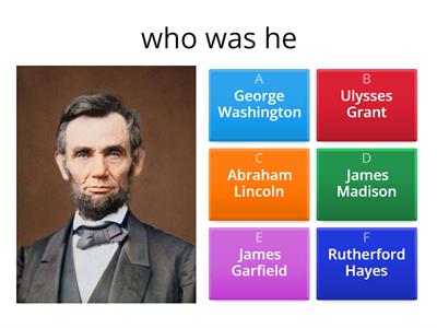 abe lincoln presidents quiz