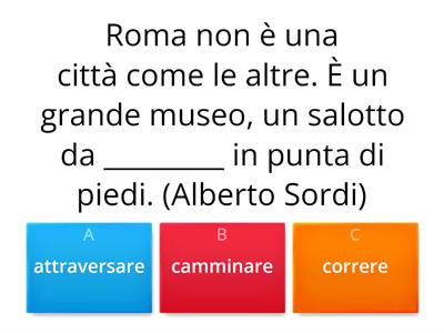 Italiano con le frasi su Roma