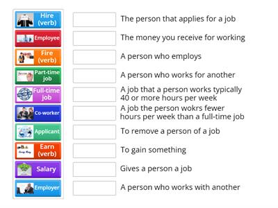 Job interview vocabulary part  1