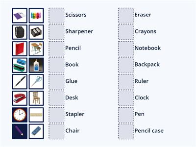 School Objects (Adult)