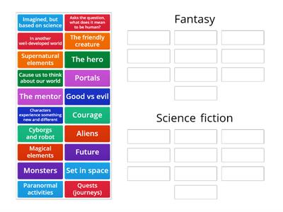 Fantasy and science fiction 