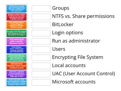 a+1102 2.5 - Windows Security Settings