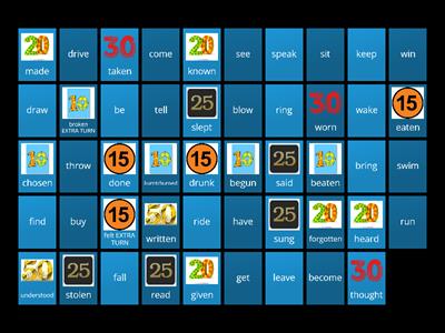 Past Participles - Flip Tiles for points