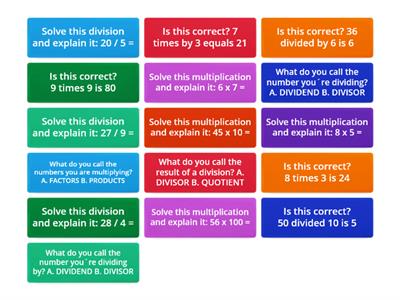  4TH - MATHS (Revision of division and multiplication)