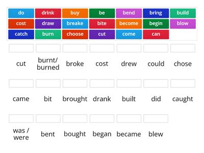 Irregular verbs