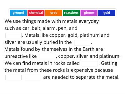 EL Science Comp 3 Chemistry--Metals and Ores