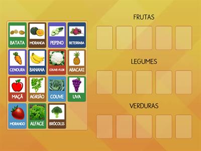 FRUTAS, LEGUMES E VERDURAS