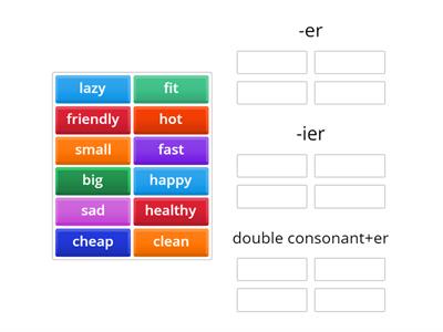 B JUNIOR 29  Comparative spelling