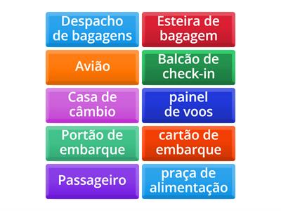 vocabulário de Aeroporto