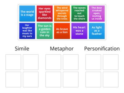 Simile, Metaphor or Personification