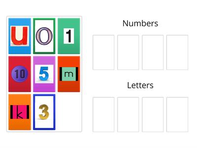 6.1A (Writing) - Can I separate letters and numbers into different groups? (2)