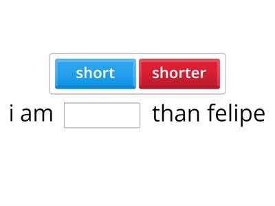 COMPARATIVE ADJECTIVES