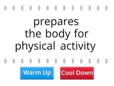 Benefits of a Warm Up or Cool Down?