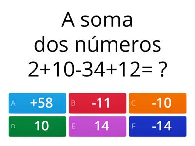 Revisão, números inteiros e módulo de um número!
