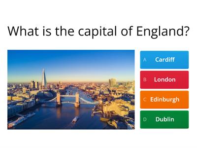 Capitals of the UK quiz