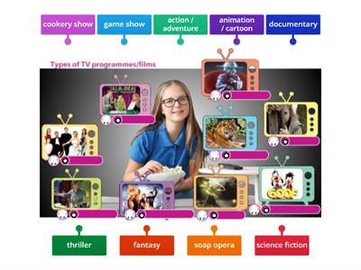 Types of TV programmes and films
