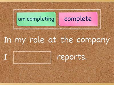 Reports - tenses