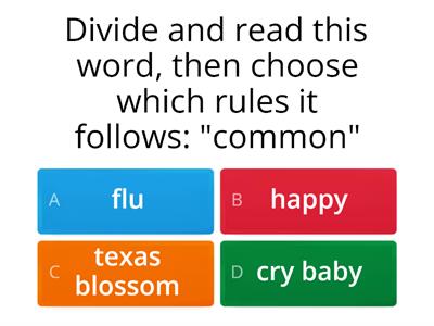 Which Spelling Rule(s)? (covering rules up to Barton lesson 4.6 - schwa)