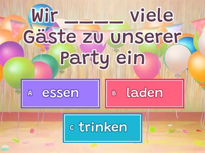 Geburtstag und feiern!