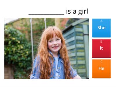 Subject Pronouns (He, She, It, They)